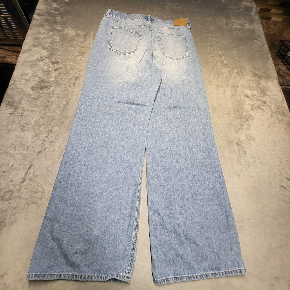 Aeropostale Jeans Womens 12 Blue High Rise Wide-Leg Relaxed Light Wash - Picture 9 of 10